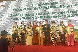 Lễ trao chứng nhận 121 món ẩm thực tiêu biểu Việt Nam giai đoạn 1 năm 2022 và công bố giai đoạn 2 năm 2023 của Đề án “xây dựng và phát triển văn hoá ẩm thực việt nam thành thương hiệu quốc gia”