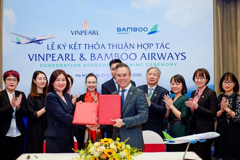 Vinpearl hợp tác với Bamboo Airways đưa khách đến nghỉ dưỡng ở Nha Trang