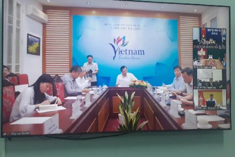 Khanh Hoa観光局が国際観光客誘致に関するオンライン会議に参加